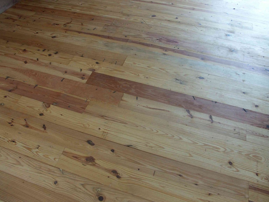 Pine Wood Floor Alternate Angle
