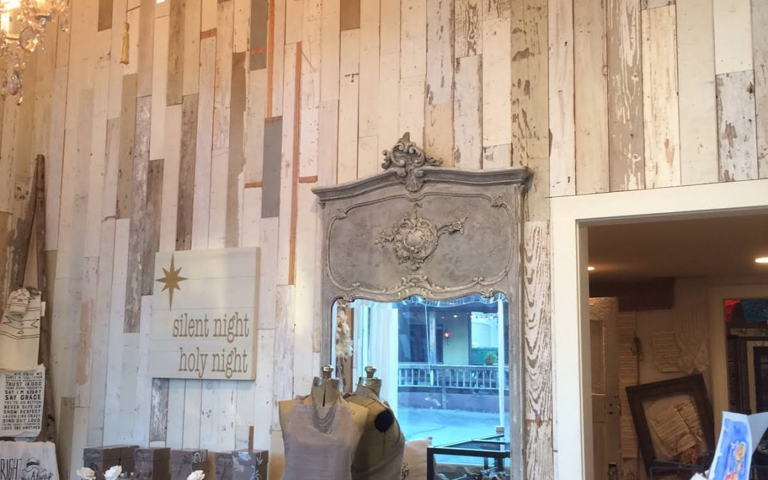 Mixed painted reclaimed pine